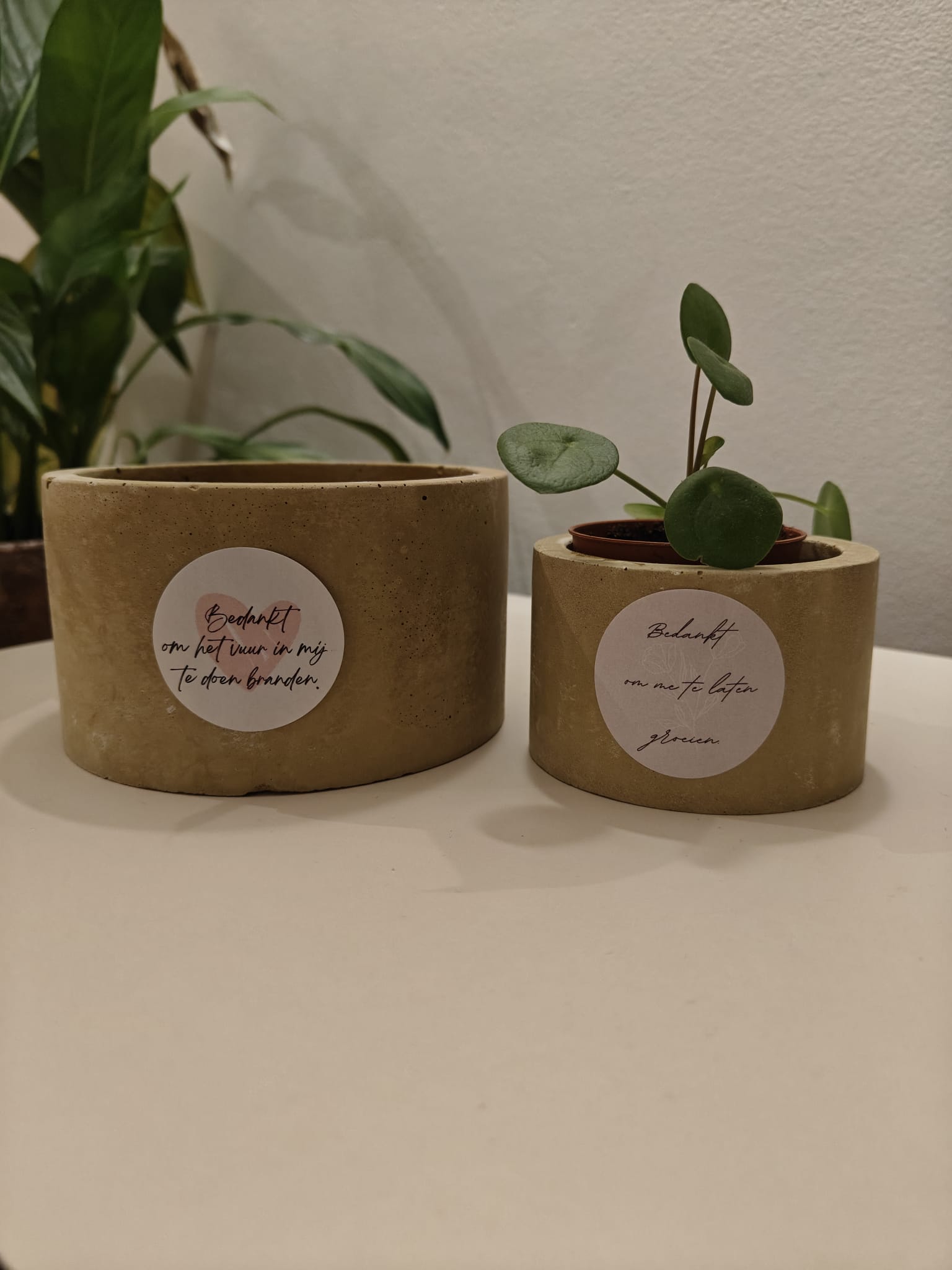 Cadeau juf/meester - kaars