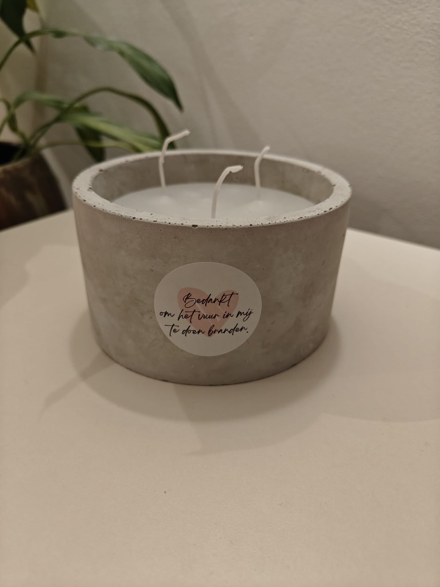 Cadeau juf/meester - kaars