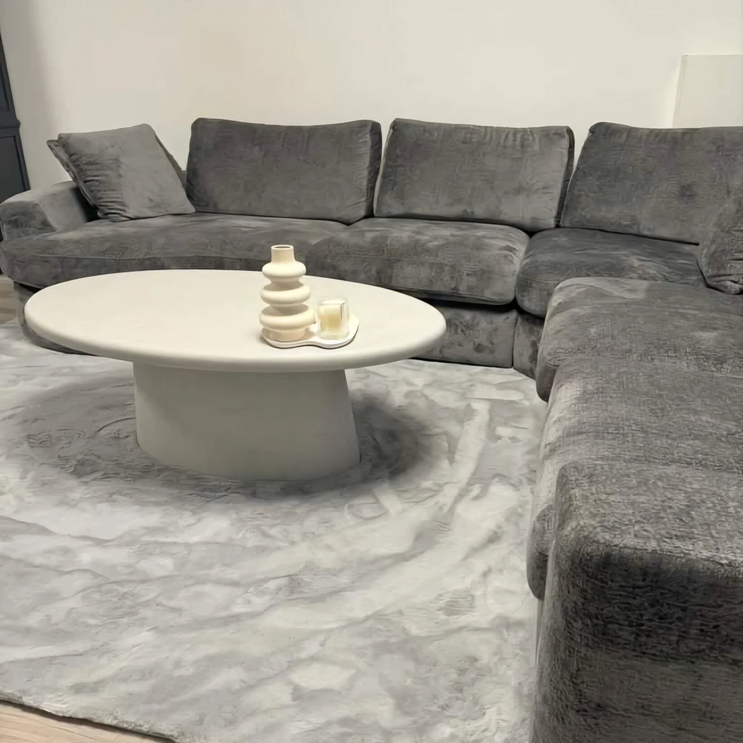 Salontafel - Betonlook - Zuiverwit - 60 x 110